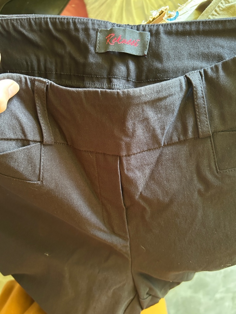 Rafaella Women's Black Barely Bootcut Pants - Picture 3 of 7
